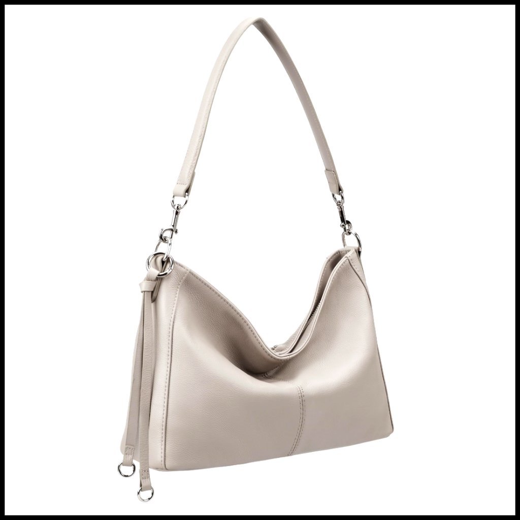Genuine Leather Hobo Bag Anti-Theft Lightweight Crossbody Shoulder Purse